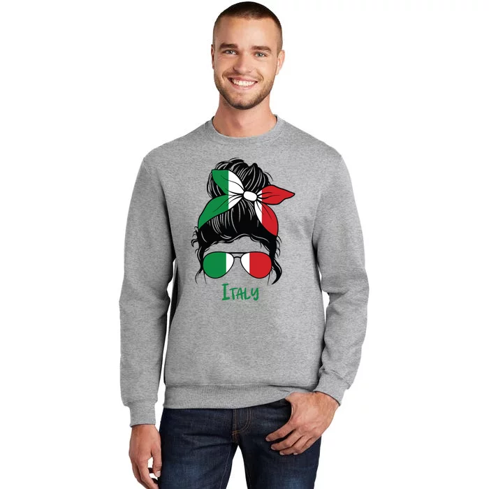 Italian Girl Italy Girl Italia Woman Flag Sweatshirt