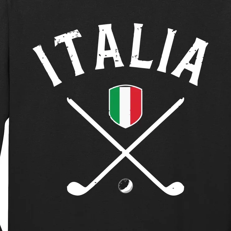 Italy Golf Italian Flag Golf Tee Tall Long Sleeve T-Shirt