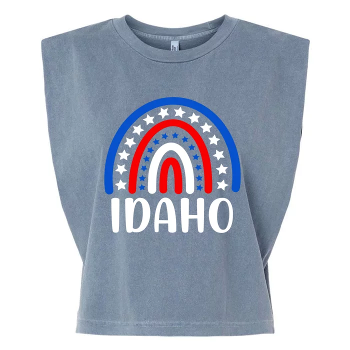 Idaho Gift I Love Idaho Usa Gift Garment-Dyed Women's Muscle Tee