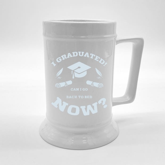 I GRADUATED Front & Back Beer Stein