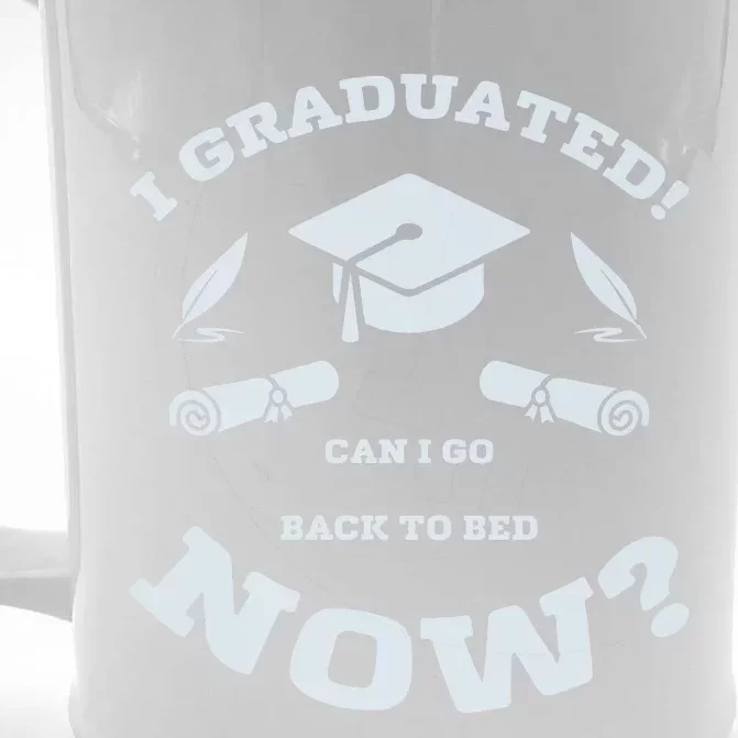 I GRADUATED Front & Back Beer Stein