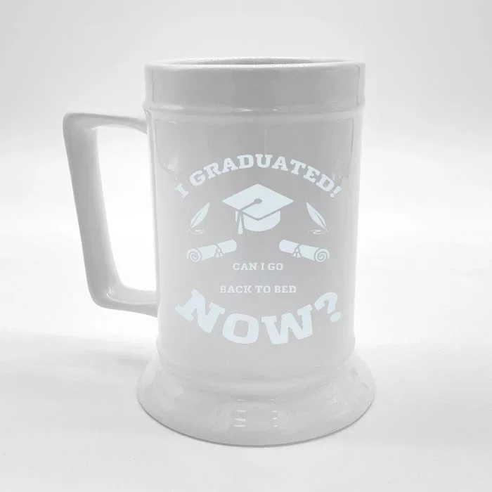 I GRADUATED Front & Back Beer Stein