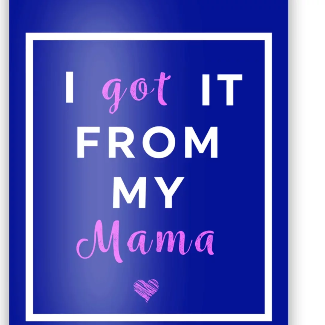 I Got It From My Mama Quote Gift Cute Mother Daughter Matching Gift Poster