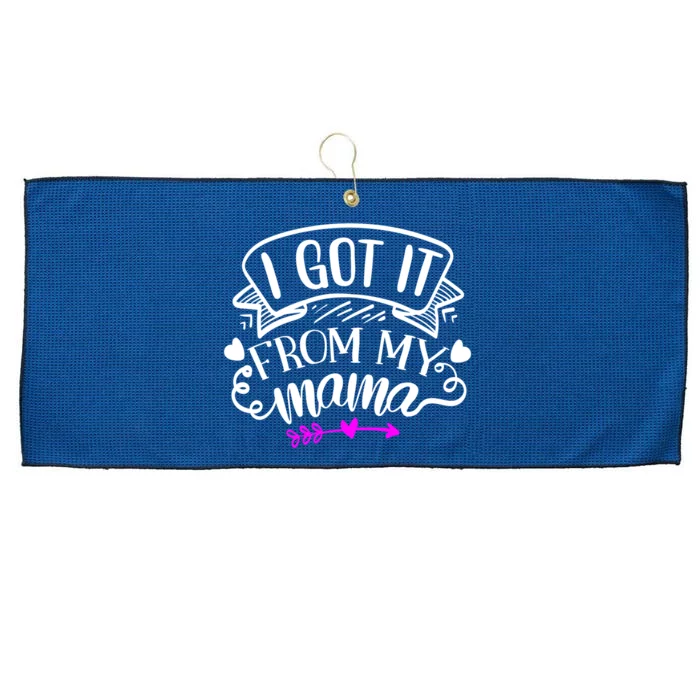 I Got It From My Mama Cute Gift Large Microfiber Waffle Golf Towel