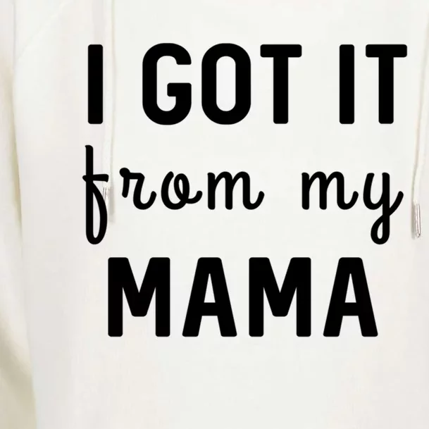 I Got It From My Mama Funny Stategift Womens Funnel Neck Pullover Hood