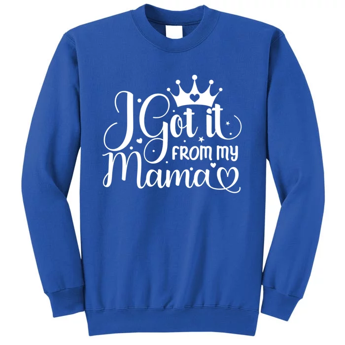 I Got It From My Mama Family Birthday Mom Daughter Gift Cute Gift Tall Sweatshirt