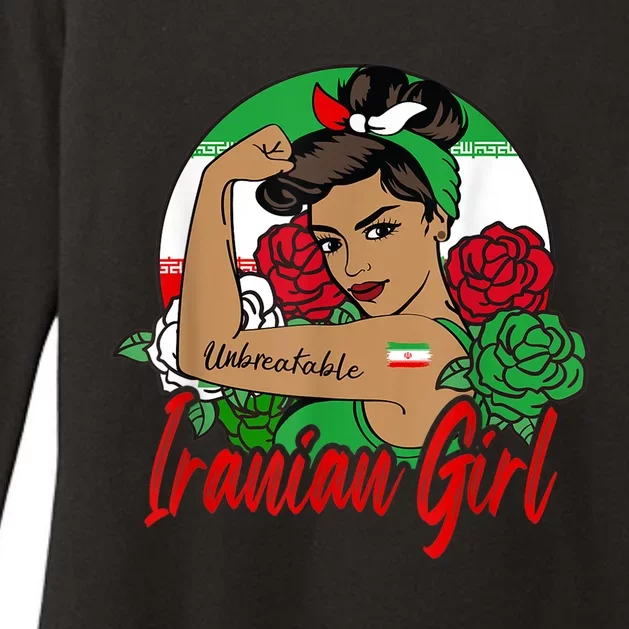 Iranian Girl Iran Woman Persian Flag Womens CVC Long Sleeve Shirt