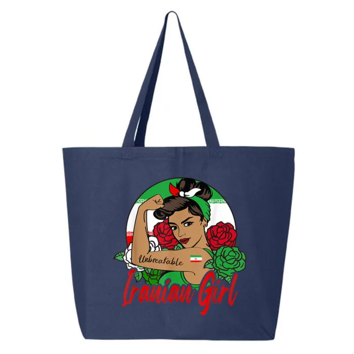 Iranian Girl Iran Woman Persian Flag 25L Jumbo Tote