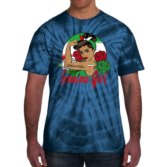 Iranian Girl Iran Woman Persian Flag Tie-Dye T-Shirt