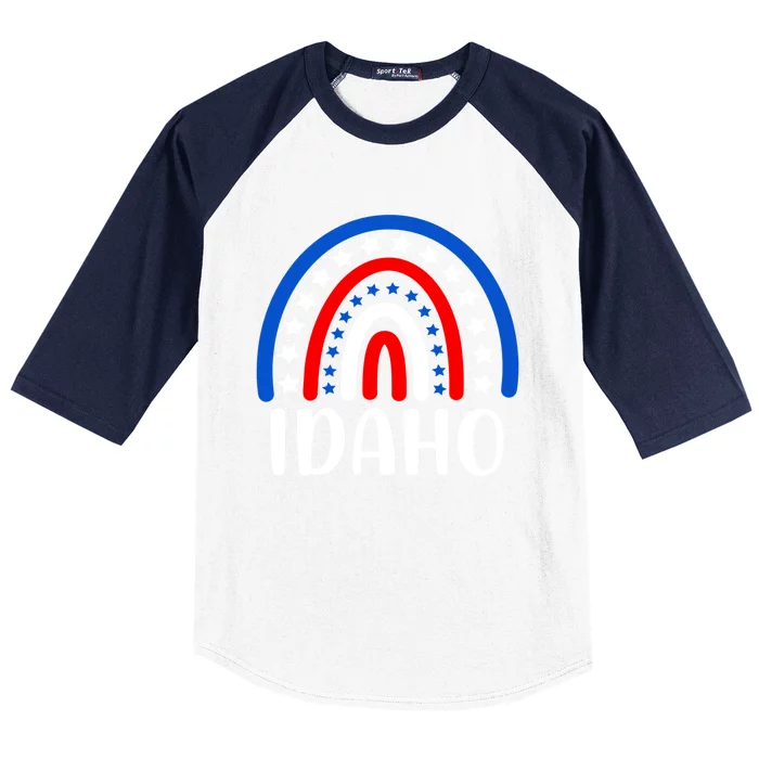 Idaho Gift I Love Idaho Usa Cool Gift Baseball Sleeve Shirt