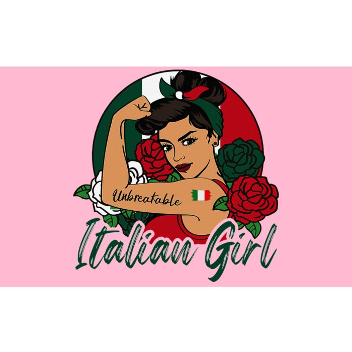 Italia Girl Italy Woman Italian Flag Bumper Sticker