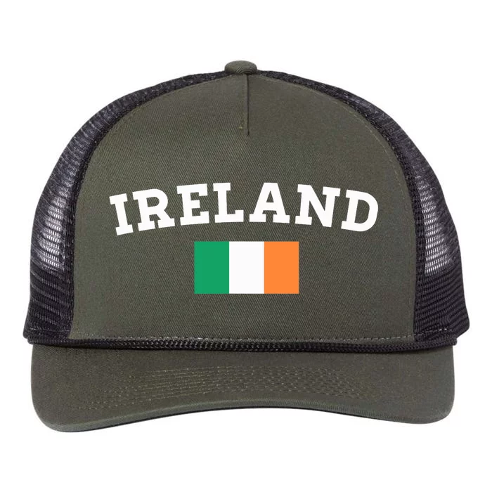 IRELAND Green Irish Tee Retro Rope Trucker Hat Cap