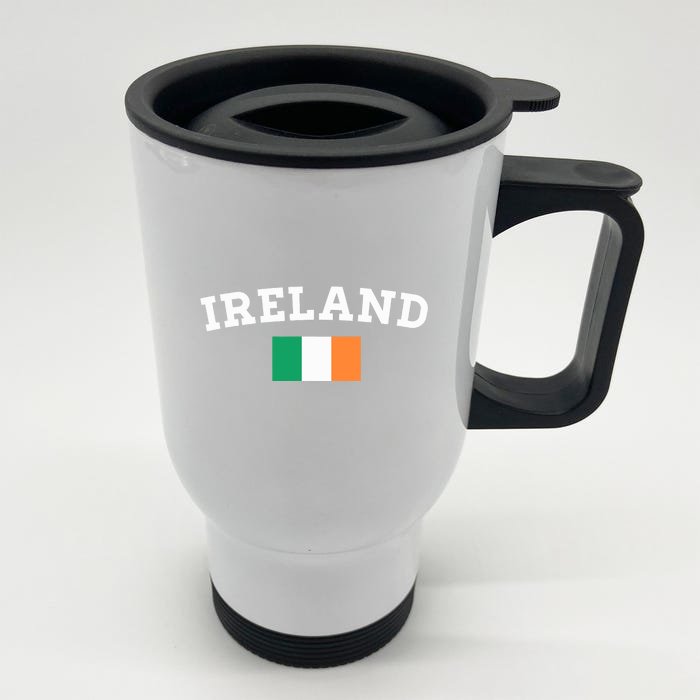 IRELAND Green Irish Tee Front & Back Stainless Steel Travel Mug