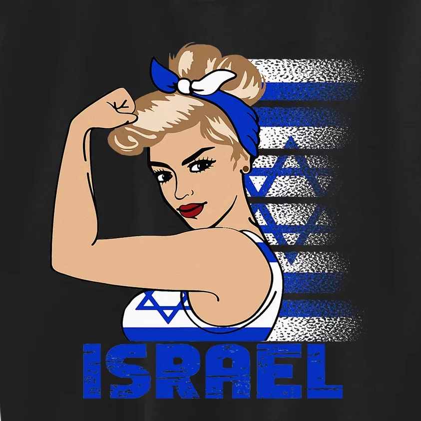 Israeli Girl Israel Girl Chica Israel Kids Sweatshirt