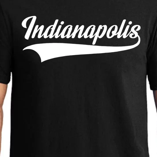 Indianapolis Gift Indiana Gift Throwback Design Gift Classic Gift Pajama Set