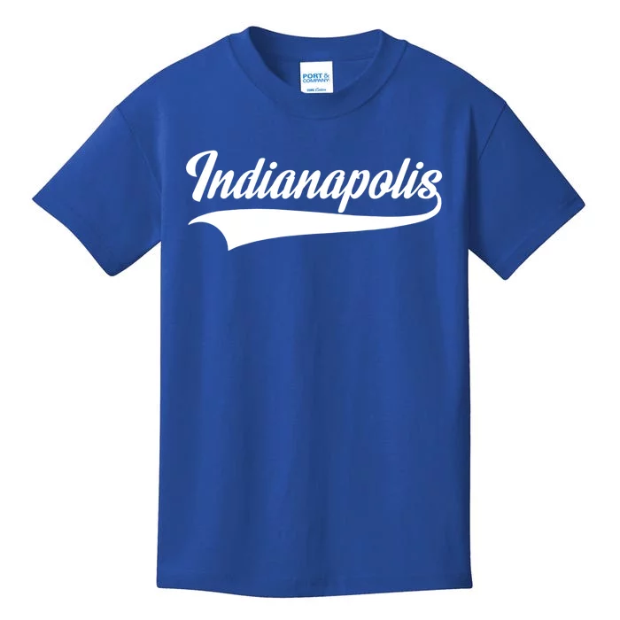 Indianapolis Gift Indiana Gift Throwback Design Gift Classic Gift Kids T-Shirt