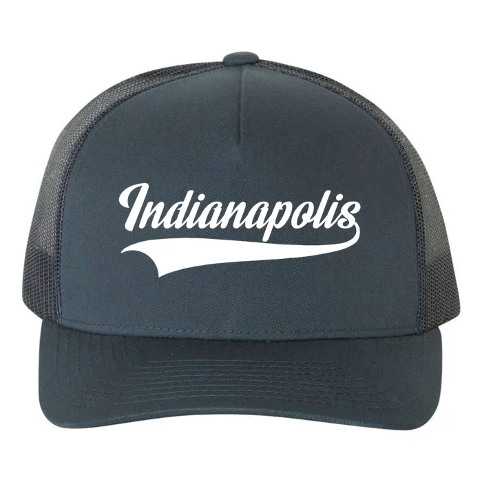 Indianapolis Gift Indiana Gift Throwback Design Gift Classic Gift Yupoong Adult 5-Panel Trucker Hat