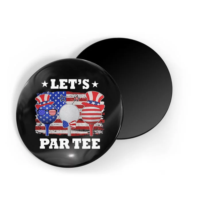 Independence Golf Lets Par Tee American Flag Golf 4th July Magnet