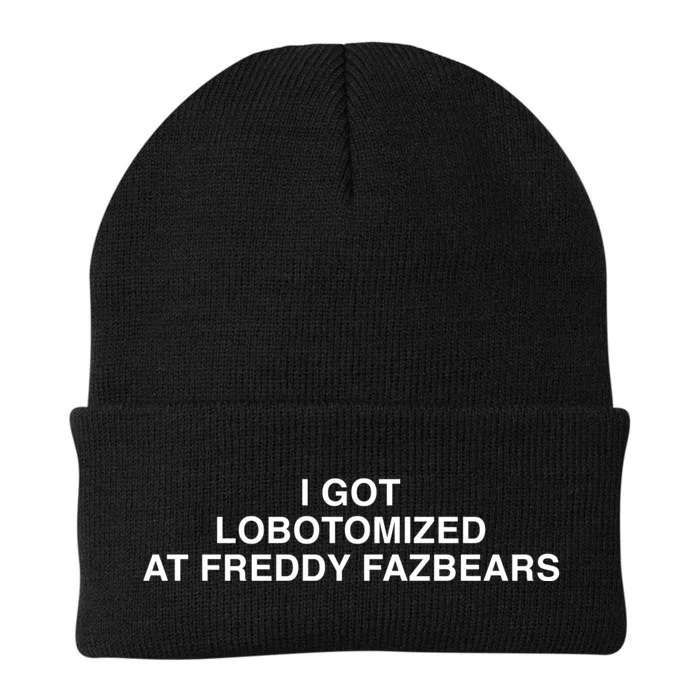 I Got Lobotomized At Freddy Fazbears Funny Knit Cap Winter Beanie