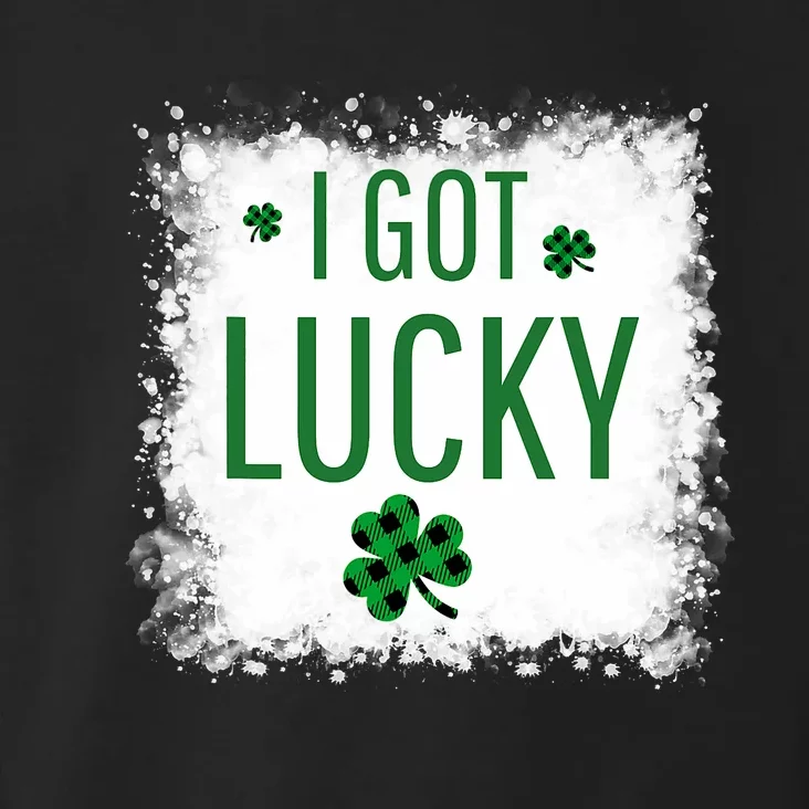 I Got Lucky I Got Pregnant Pregnancy Announcement Couple Toddler Hoodie