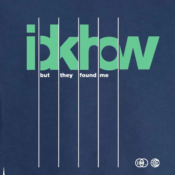 Idkhow – Green Logo Garment-Dyed Sweatshirt