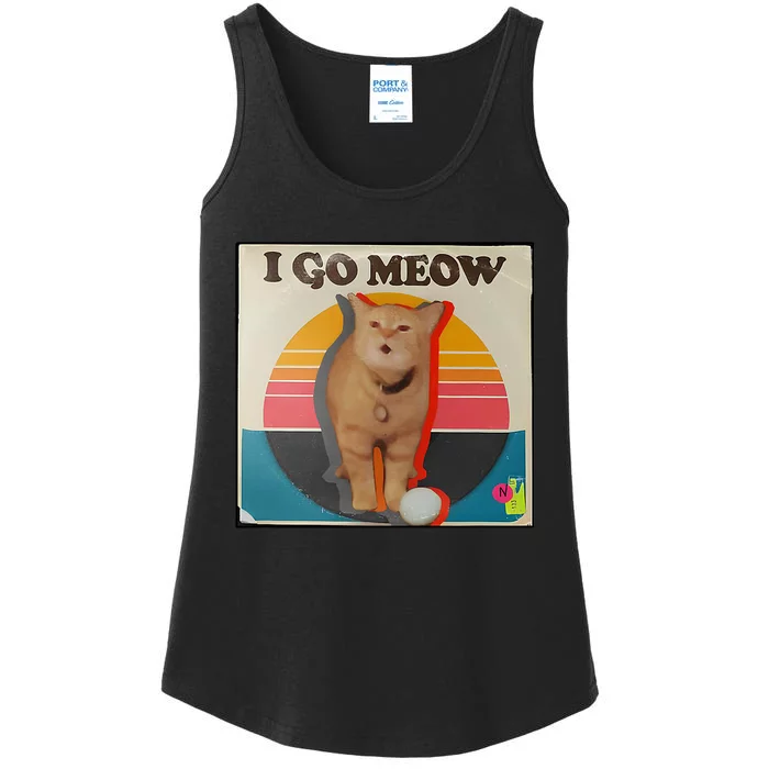 I Go Meow Ladies Essential Tank