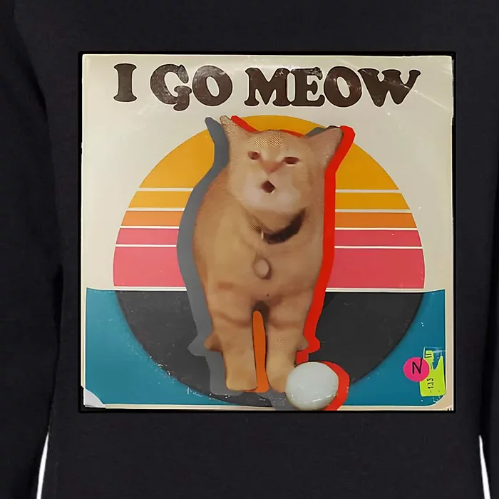 I Go Meow Womens California Wash Sweatshirt