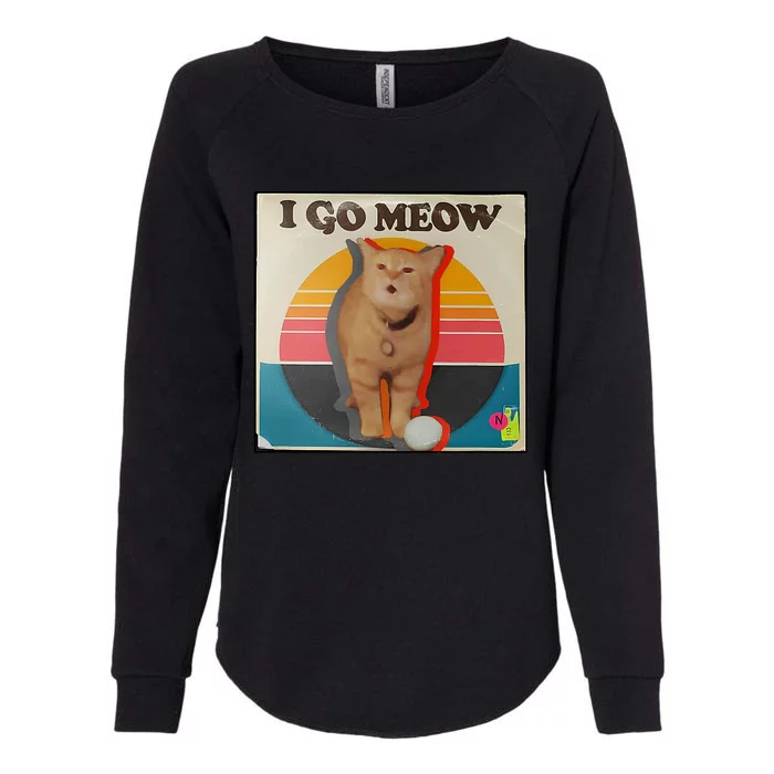 I Go Meow Womens California Wash Sweatshirt