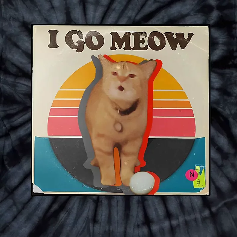 I Go Meow Tie-Dye T-Shirt