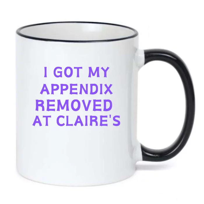 I Got My Appendix Removed At ClaireS Black Color Changing Mug