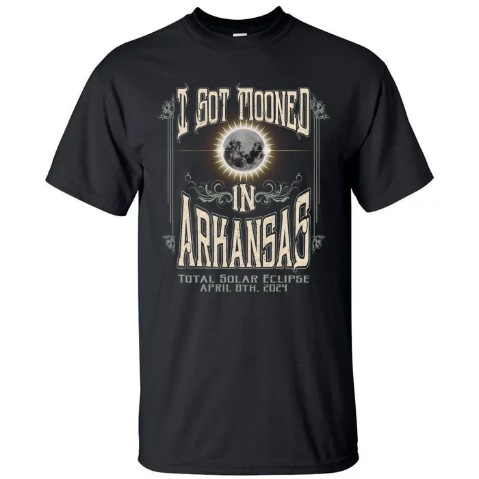 I Got Mooned In Arkansas Total Solar Eclipse 2024 Tall T-Shirt