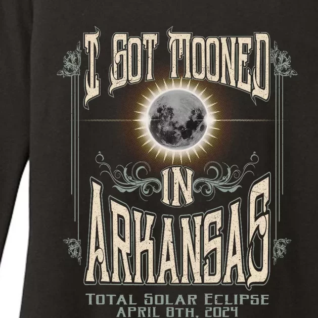 I Got Mooned In Arkansas Total Solar Eclipse 2024 Womens CVC Long Sleeve Shirt