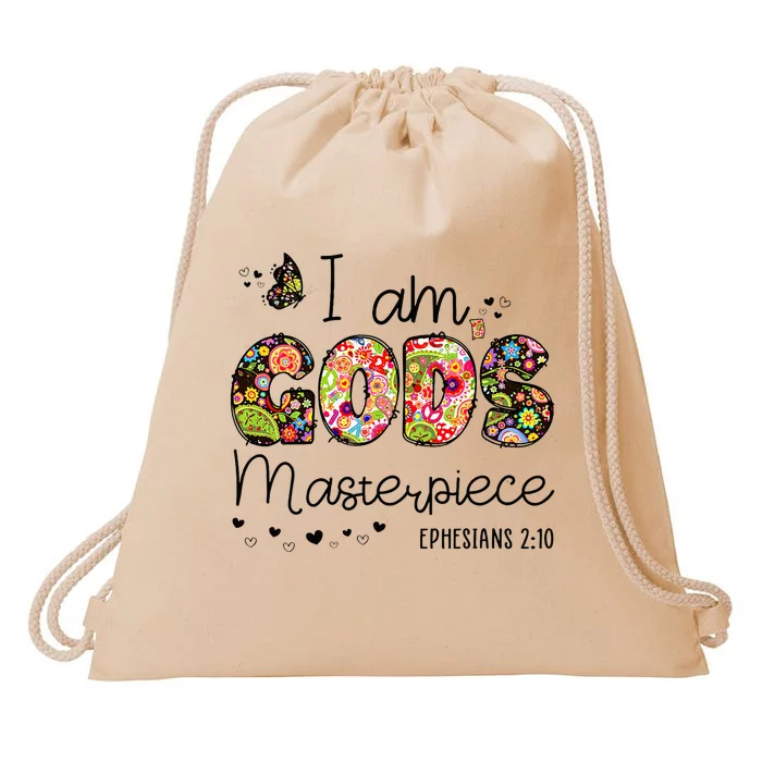 I’M GodS Masterpiece Christian Faith Bible Jesus God Prayer Drawstring Bag