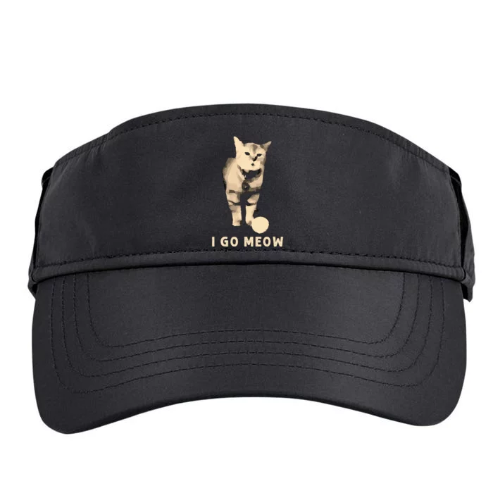 I Go Meow Cute Singing Cat Meme Adult Drive Performance Visor