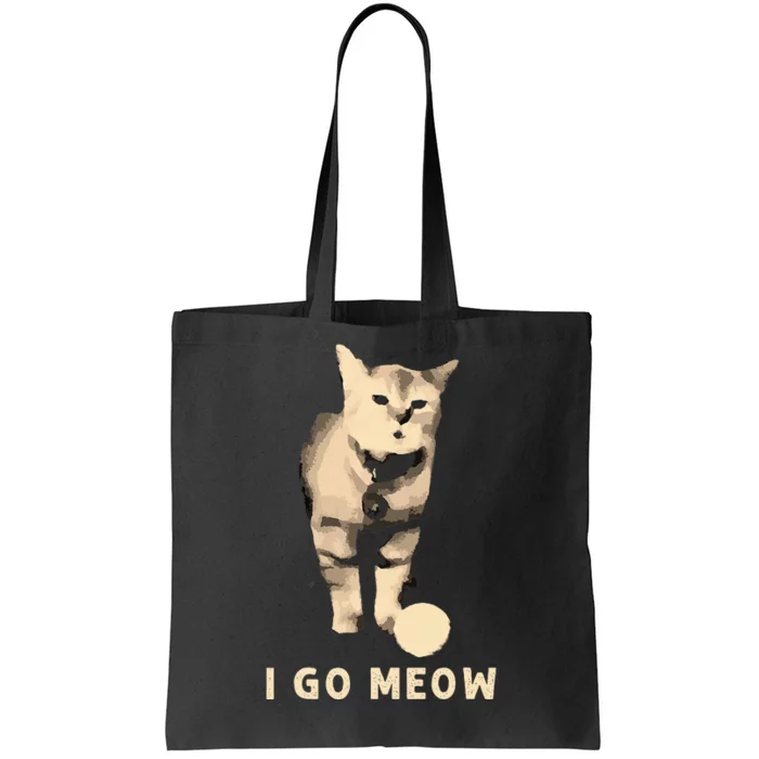 I Go Meow Cute Singing Cat Meme Tote Bag