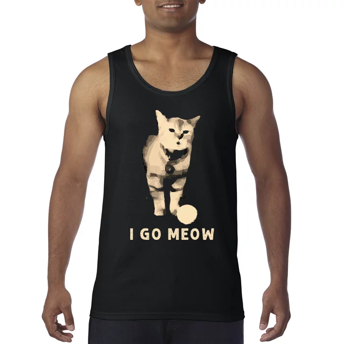 I Go Meow Cute Singing Cat Meme Tank Top