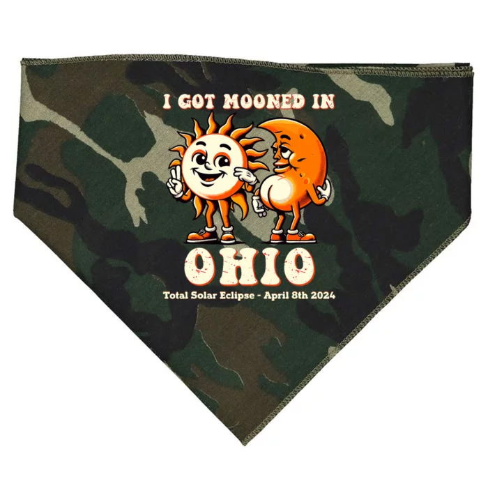 I Got Mooned In Ohio Total Solar Eclipse 2024 USA-Made Doggie Bandana