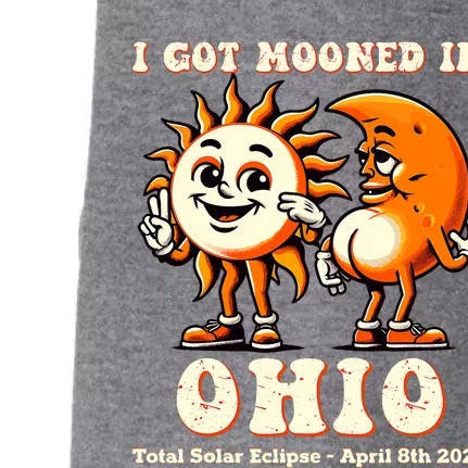 I Got Mooned In Ohio Total Solar Eclipse 2024 Doggie 3-End Fleece Hoodie