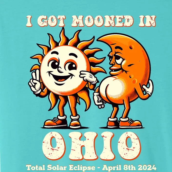 I Got Mooned In Ohio Total Solar Eclipse 2024 ChromaSoft Performance T-Shirt