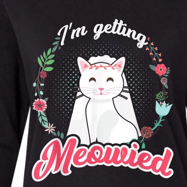 IM Getting Meowied Bachelorette Party Bride To Be Cat Womens Cotton Relaxed Long Sleeve T-Shirt