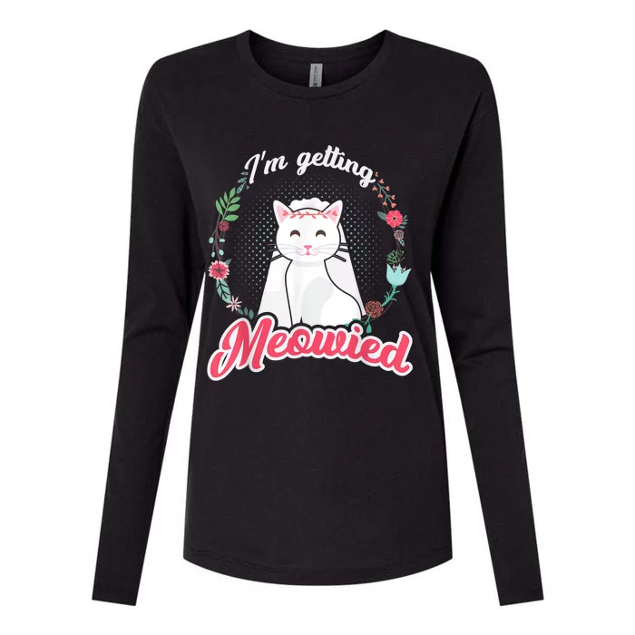 IM Getting Meowied Bachelorette Party Bride To Be Cat Womens Cotton Relaxed Long Sleeve T-Shirt