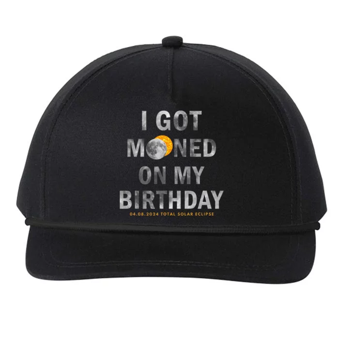 I Got Mooned On My Birthday Snapback Five-Panel Rope Hat