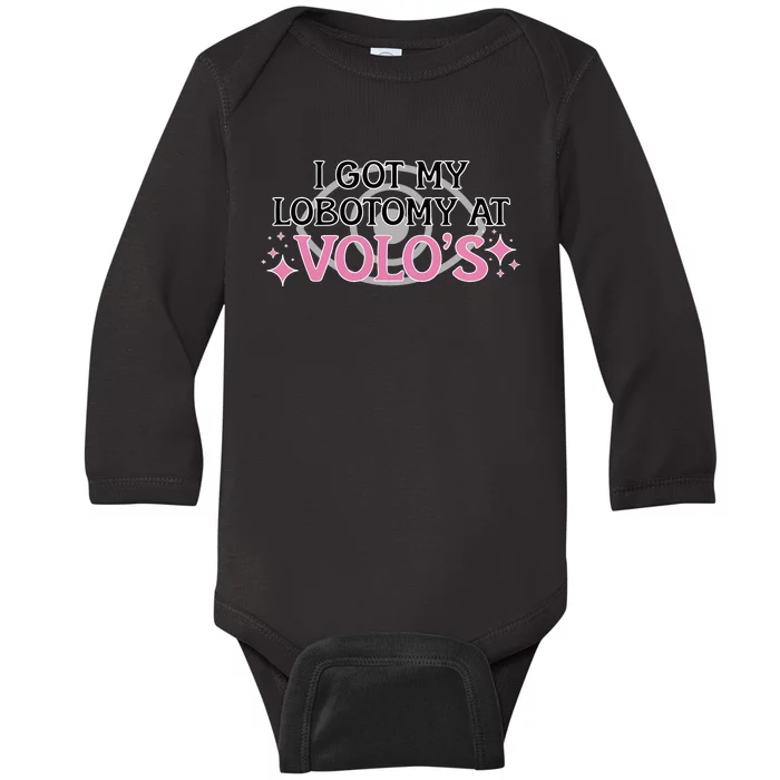 I Got My Lobotomy At VoloS BaldurS Gate 3 Baby Long Sleeve Bodysuit