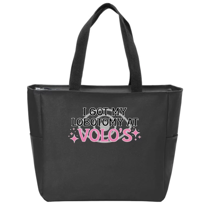 I Got My Lobotomy At VoloS BaldurS Gate 3 Zip Tote Bag