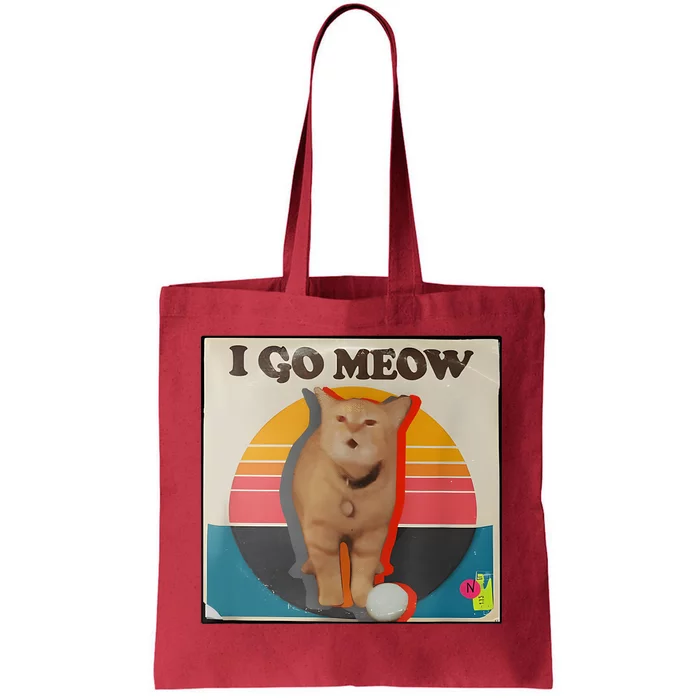 I Go Meow Cat Kitten Tote Bag