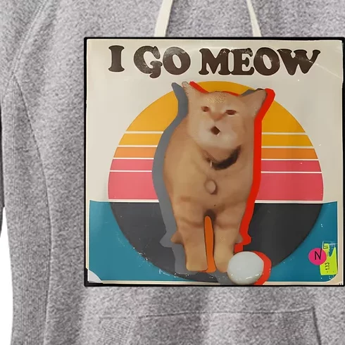 I Go Meow Cat Kitten Women's Fleece Hoodie