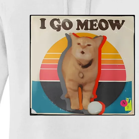 I Go Meow Cat Kitten Women's Pullover Hoodie