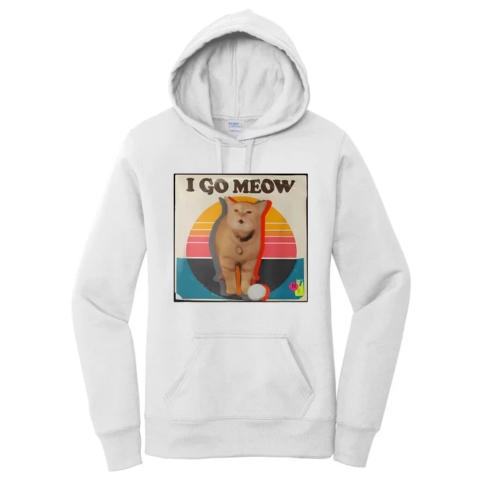 I Go Meow Cat Kitten Women's Pullover Hoodie