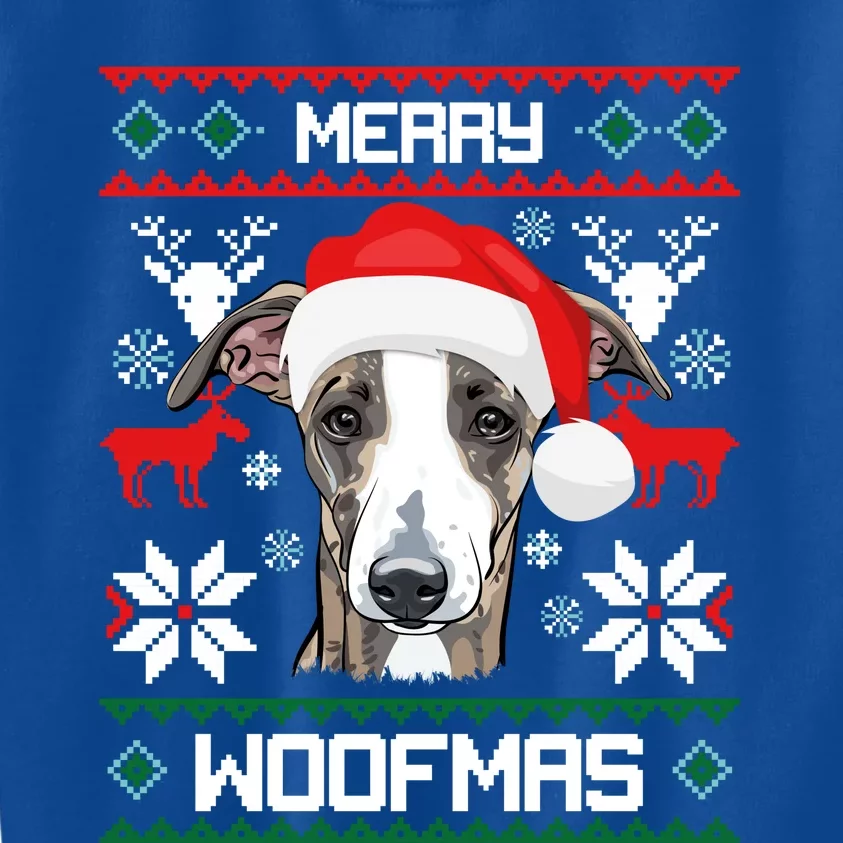 Italian Greyhound Merry Woofmas Christmas Meaningful Gift Kids Sweatshirt