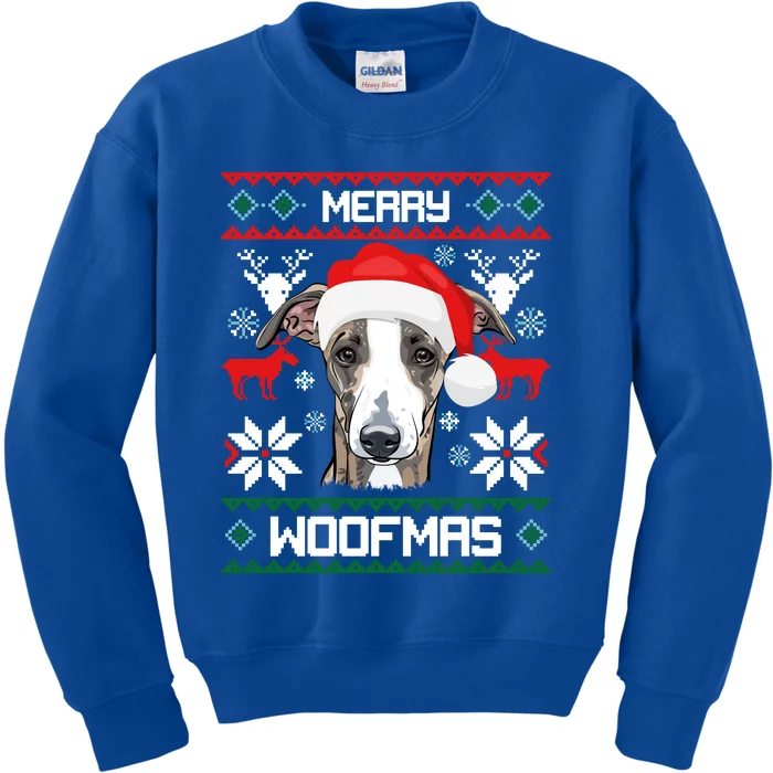 Italian Greyhound Merry Woofmas Christmas Meaningful Gift Kids Sweatshirt